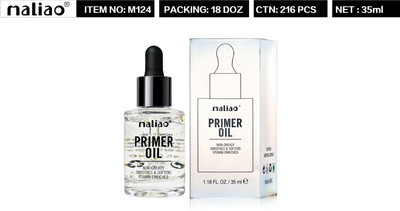 MALIO Primer Oil Non Greasy Smoothes & softens Vitamin Enriched Primer  - 35 ml(Transparent Base)