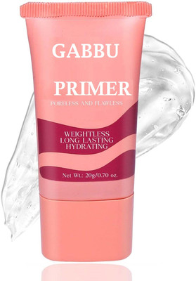 GABBU Prime & Prep Poreless Primer | Flawless Makeup Base Primer  - 20 g(TRANSPARENT)