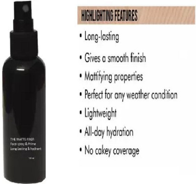 Amaryllis Professional Natural Long Lasting Makeup Setting Spray Moisturizing Fixer Primer  - 100 ml(TRANSPARENT)