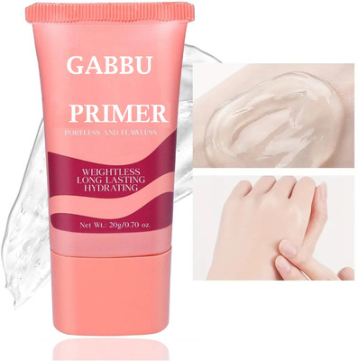 GABBU Face Primer | Instantly Blurs Fine Lines, Wrinkles & Pores Primer  - 20 g(TRANSPARENT)