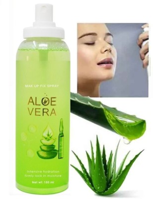 YAWI ALOE VERA MATTE MAKEUP FIXER FIXING SPRAY WATERPROOF FOR LONG LASTING MAKEUP Primer  - 150 ml(Transparent)