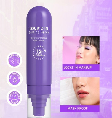 SEUNG LOCK'D IN Long Lasting Matte Finish Makeup Setting Spray Primer  - 100 ml(Transparent)