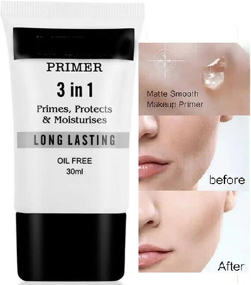 Yuency 3 in 1 Oil Free  Primer  - 20 ml(Transparent)
