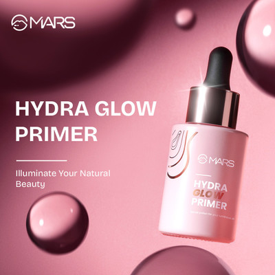 MARS Hydra Glow Primer for Face Makeup | Nourishes Skin | Dewy Base & Moisturization Primer  - 30 ml(Transparent)