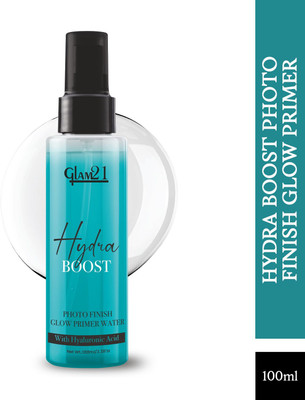 Glam21 Hydra Boost Makeup Spray - Photo Finish Glow Primer Water with Hyaluronic Acid Primer  - 100 ml(Transparent)