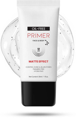 ADJD Oil Free Matte Effect Primer For Controls Oil & Blurs Pores Primer  - 30 ml(Transparent)