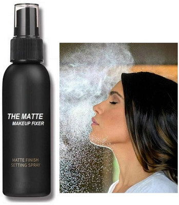 Latixmat Long lasting Misty Finish Professional Makeup Fixer Spray for Face makeup Primer  - 100 ml(Transparent)