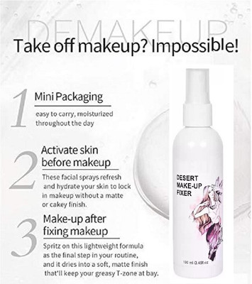 Amaryllis Matte Finish dry and oily skin care perfect new makeup setting spray perfect Primer  - 100 ml(TRANSPARENT)
