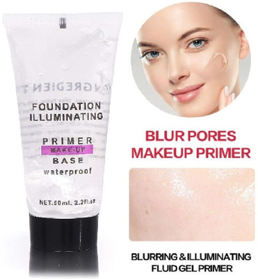HUZURLU MAKEUP BASE ILLUMINATING WATER PROOF GEL PRIMER Primer  - 50 ml(TRANSPARENT)
