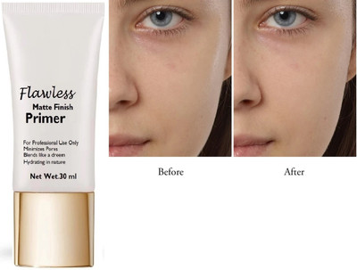 AFARAXIA Flawless Finish Primer Transparent Moisturizes Skin Gel based Primer  - 30 ml(Transperent)