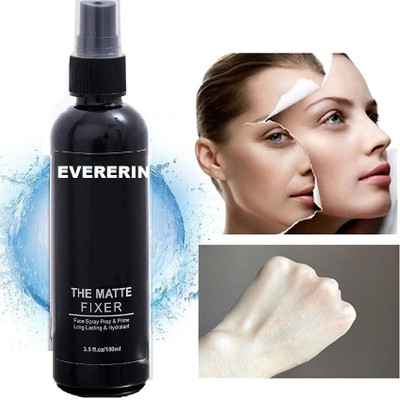 EVERERIN Oil Control Moisturizing For Dry Oily All Types Skin Makeup Fixer Spray  Primer  - 100 ml(TRANSPARNAT)