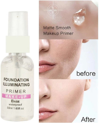 HUZURLU Face Makeup Base Primer Makeup Primer for Pore less  Primer  - 50 ml(TRANSPARENT)
