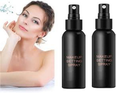 Luipui new best matte finish makeup setting spray pack of 2 Primer  - 200 ml(transparent)
