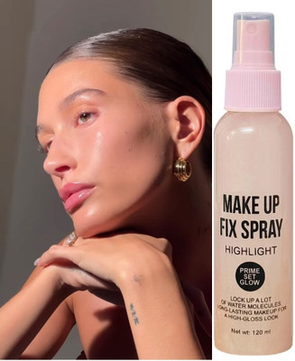 THTC Make-Up Setting Spray Pink Shine Primer  - 120 ml(Pink shine)