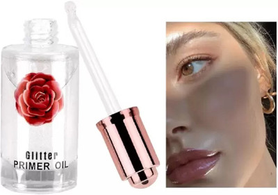EVERERIN GLITTER ROSE OIL HYDRATE MAKEUP BASE FACE DROP PRIMER Primer  - 35 ml(TRANSPARENT)