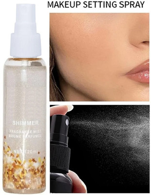 AFARAXIA Ultra Smooth Shine Waterproof Face And Body makeup fixer silver Primer  - 120 ml(SILVER)