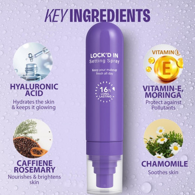 urbanfox MAKEUP SETTING SPARY WITH BEST HYDRATING FORMULA Primer  - 100 ml(TRANSPARENT)