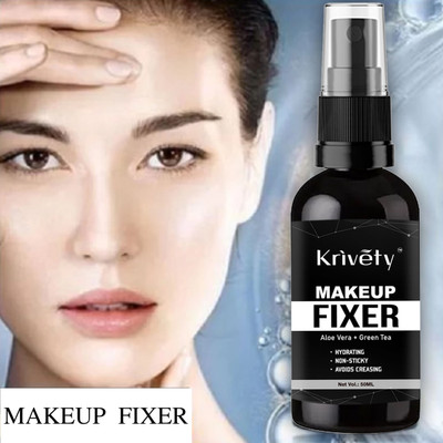 KRIVETY Makeup Fixer Fix & Flaunt Primer - 100 ml (Clear) Primer  - 50 ml(Black)