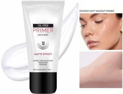 manasona Invisible Pore Primer - Non-Smudge, No Cakey Finish Makeup Base Gel Primer  - 30 ml(TRANSPRENT)