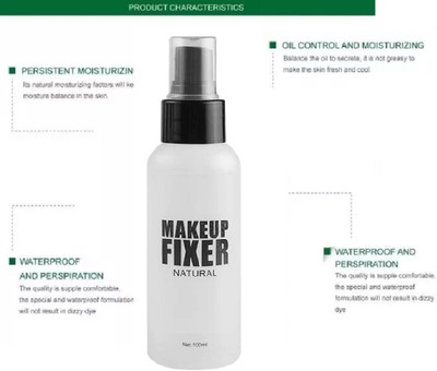 Aylily Matte Finish Makeup Setting Spray Long Lasting Makeup Fixer Spray  Primer  - 100 ml(Transparent)