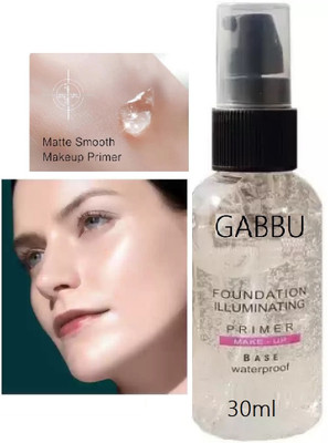 GABBU Professional Perfect Matte gel Face Primer for makeup Primer  - 30 ml(TRANSAPRENT)