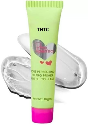 THTC Matte Finish Face Primer-24 Hour Long-Lasting Primer  - 16 ml(Transparent)