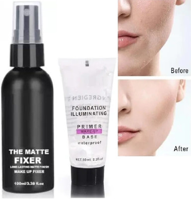 GABBU Flawless Makeup Base & Long Lasting Makeup Fixer with primer Primer  - 100 ml(transperent)