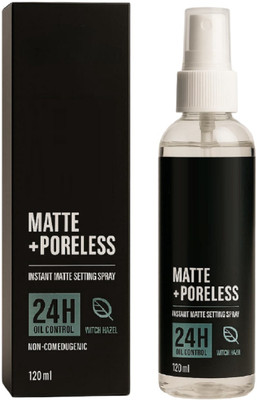 nuvya Matte Finish 24H Oil Control Makeup Setting Spray for All Skin Types Primer  - 120 ml(Transparent)
