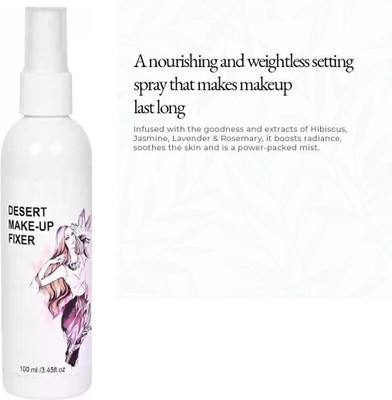 Amaryllis The Makeup Fixer Face Glow Setting Spray For Makeup Long Lasting  Primer  - 100 ml(TRANSPARENT)