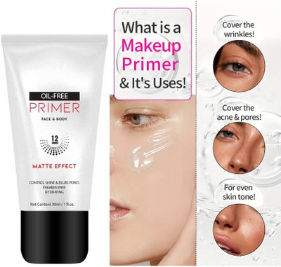 manasona Makeup Primer Gel - Moisturizing, Pore Minimizing, Wrinkle Reducing Primer  - 50 g(WHITE)