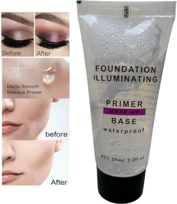 LILLYAMOR 3D Makeup Primer Under Foundation, Oil-control Invisible Pores Long Lasting Primer  - 50 ml(Transparent)