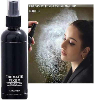 THTC Matte Finish fixer Mist Long Lasting Waterproof Oil Control Primer  - 100 ml(TRANSPARENT)