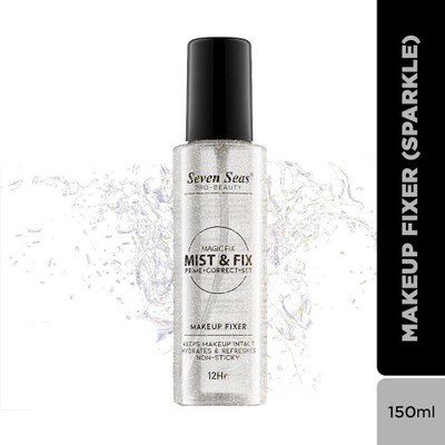 Seven Seas MAGIC FIXER SPRAY - 12hr - Prime + Correct + Set For Occasional Uses Primer  - 150 ml(Zari)