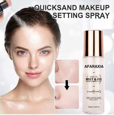AFARAXIA Long lasting Misty Finish Professional Fixer Primer  - 120 ml(TRANSPARENT)