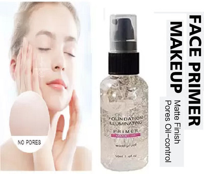 Amaryllis Foundation illuminating Pore Minimizer Oil Free professional Makeup gel  Primer  - 50 ml(TRANSPARENT)