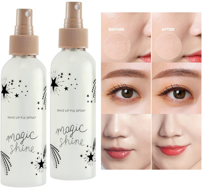 tanvi27 Quick Dry Magic Shine Makeup Fixer Setting Spray Combo Primer  - 300 ml(Transparent)