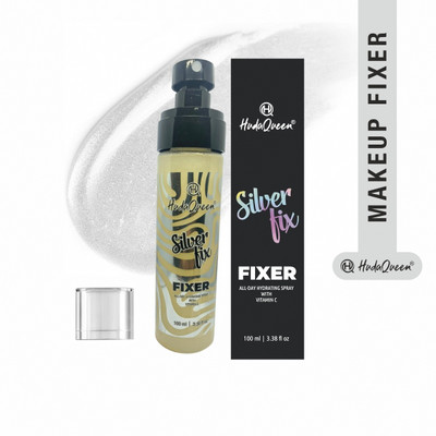 HUDA QUEEN Crystal Radiance Makeup Fixer & Setting Spray 100ml – Non-Greasy, Quick-Drying Primer  - 100 ml(PEARL)