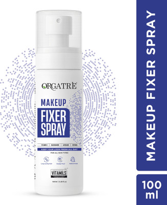 Orgatre Makeup Fixer Setting Spray - Long-Lasting, Smudge-Proof & Lightweight Formula Primer - 100 ml(Hydrate)