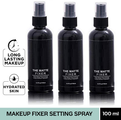 JANOST Best Fix Makeup Fixer with Micro Fine Spray SET OF 3 Primer  - 300 ml(Transparent)