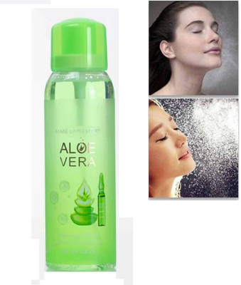 AFARAXIA Quick Dry Makeup Setting Spray with a fresh and dewy look Primer  - 150 ml(Light green)