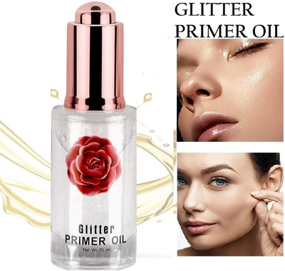 THTC PRIMER OIL NON GREASY SMOOTHES & SOFTENS VITAMIN ENRICHED Primer  - 70 ml(SHIMMERY WHITE)