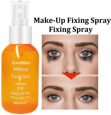 GABBU Makeup Fixer - Natural Finish Setting Spray - Long-Lasting Makeup Finishing Primer  - 60 ml(Transparent)