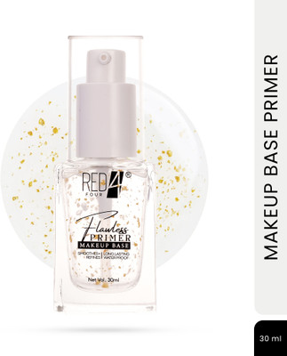 RED4 Flawless Primer | Makeup Base Primer | Long Lasting and Waterproof Primer  - 30 ml(Transparent)
