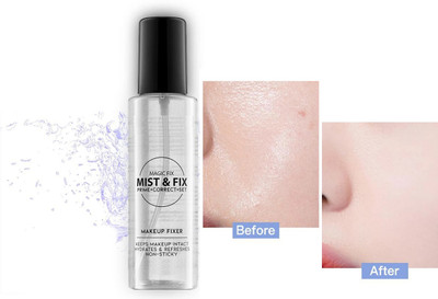 MYEONG Professional Makeup Fixer Spray Light Weight, Quick Dry For Face Makeup Primer  - 120 ml(Transparent)
