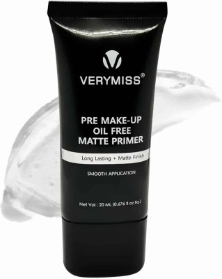 VERYMISS Pre Makeup Oil Free Matte Primer I Long Lasting Primer  - 25 ml(Clear)