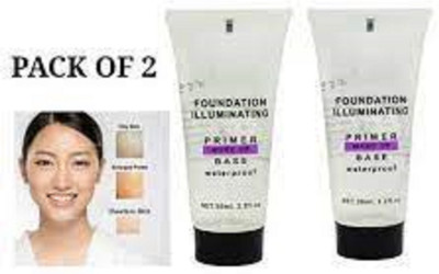 Luipui waterproof face primer gel makeup pack of 2 Primer  - 100 ml(TRANSPARENT)
