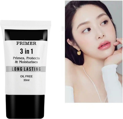 RED4 3 in 1 for Face Makeup | Hydrating, Lightweight & Long- Lasting pack 1 Primer  - 30 ml(fair)