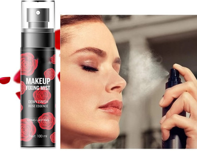 ADJD Rose Budge Proof Long lasting Makeup Matte Makeup Fixer Setting Fixer Primer  - 100 ml(Transparent)