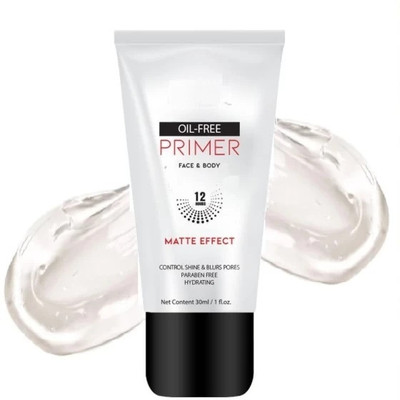 AFARAXIA New Face & Body Primer Matte Finish Oil Free Primer  - 30 ml(Transperent)