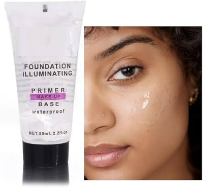 YAWI GEL BASE PRIMER WATERPROOF FOUNDATION ILLUMINATING FOR MAKEUP Primer  - 50 ml(TRANSPARENT)